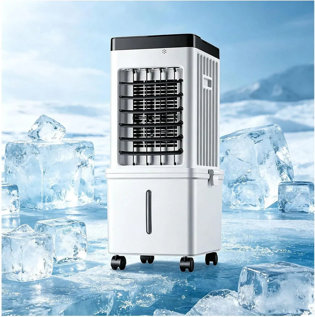 Chambre D'étudiant, pour Bureau, Clim Caravane équipé de Roulettes Pivotantes Universelles, Réservoir D'eau de 15 L Et Trois Vitesses de Ventilation