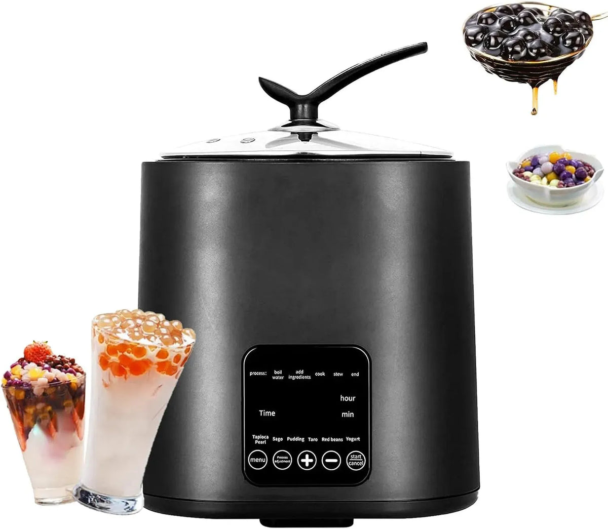 Cuiseur, 9 L, 1300 W, tactile, minuteur, professionnel, revêtement antiadhésif, pour Bubble Tea