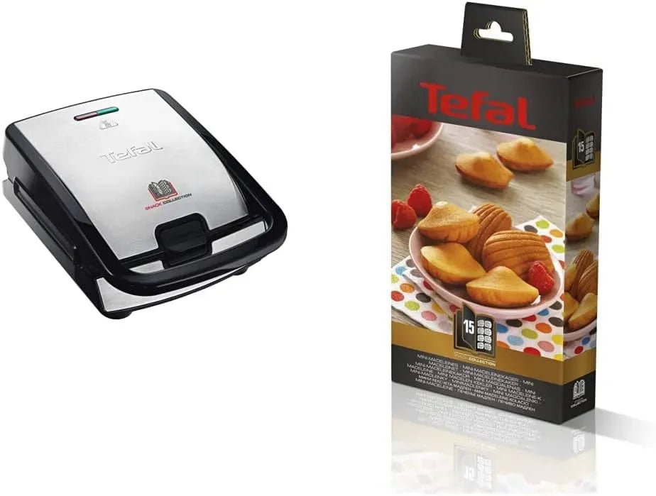 Tefal Accessoire pour appareil, 700 W, acier inoxydable, noir, 2 Plaques Interchangeables