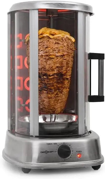 Rôtissoire verticale, 1500 W, gril vertical, Machine à kebab, oneConcept Kebap Master