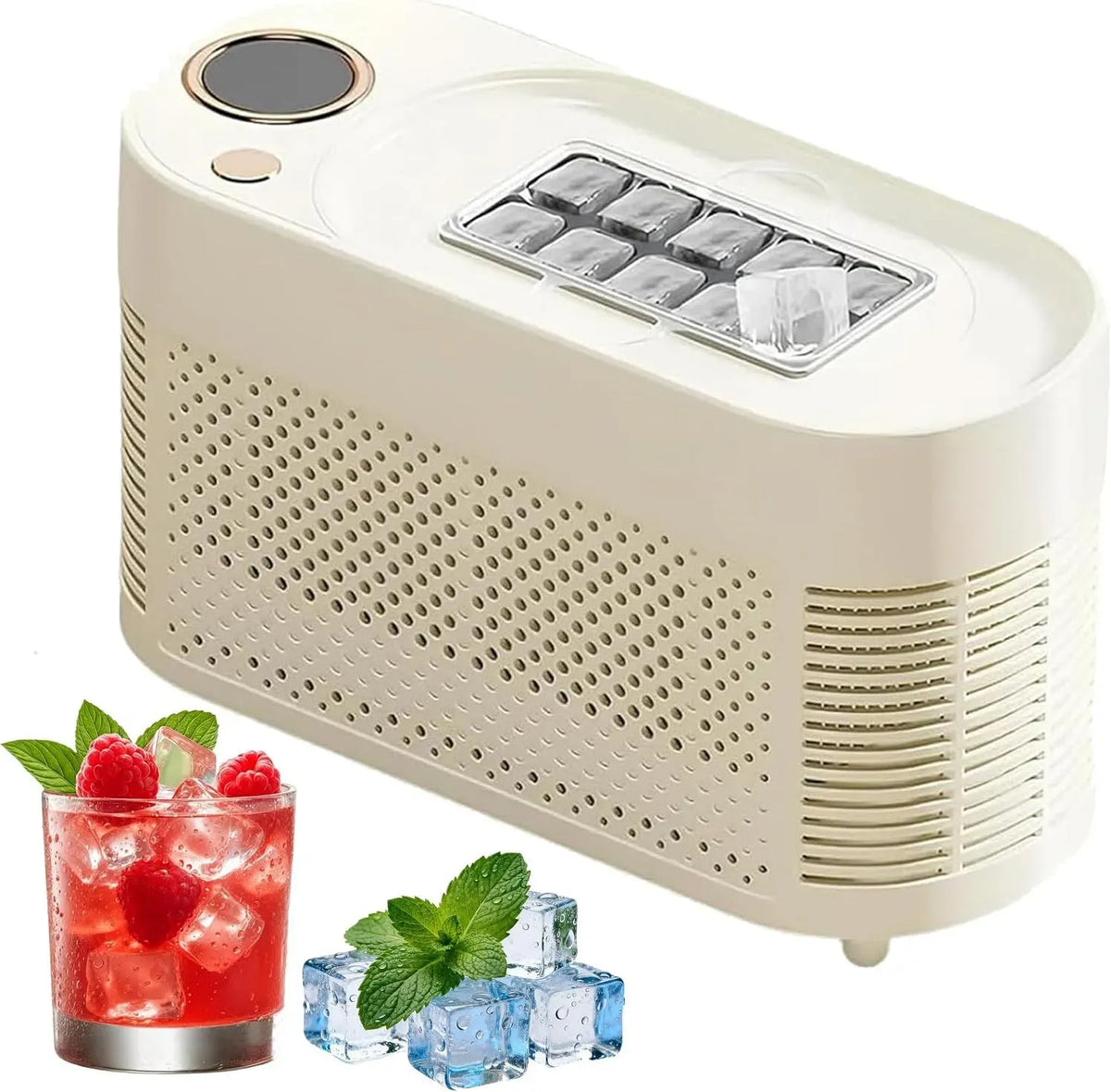 Machine à glaçons, 120 W, portable, silencieux, camping, produit rapidement 8 à 10 glaçons, le camping et les voyages