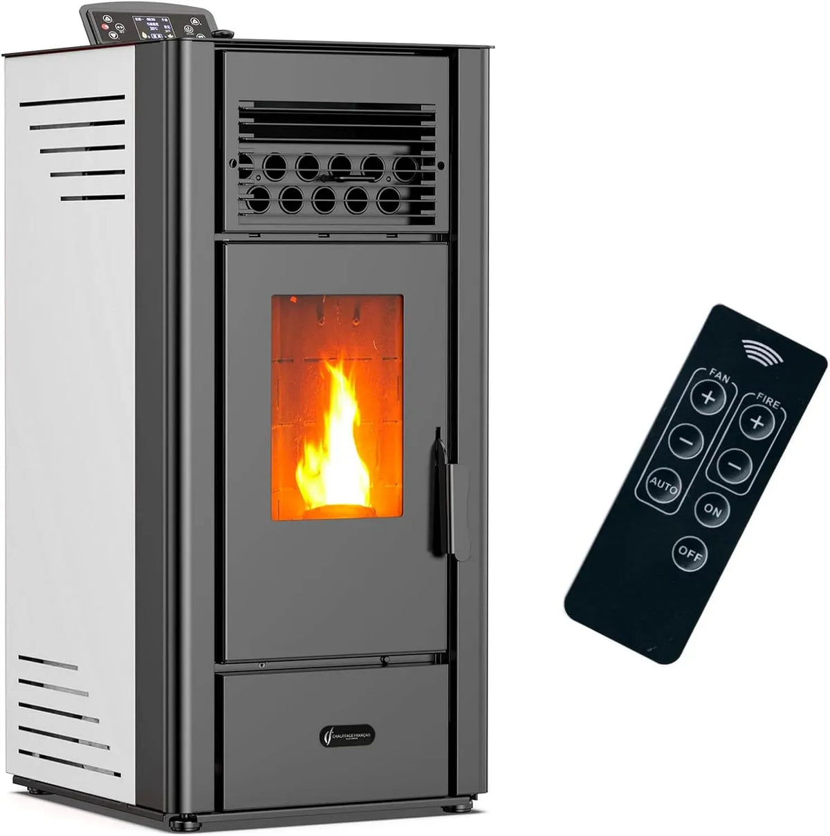 Ustensile de cuisson, 11,6 kW, blanc, ustensile de cuisine, Poêle à granulés air Anita 11,6 kW Blanc Sannover