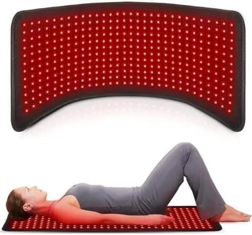 tapis, Lampe, 80x30cm, 850 nm, fonction chauffante, rouge