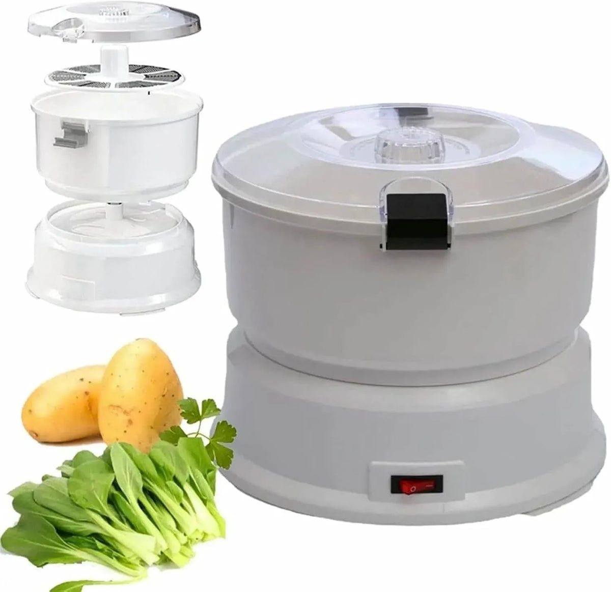 éplucheur légumes électrique, Éplucheuse à pommes de terre, pour Éplucheur de pommes terre automatique, rotatif, cuisine