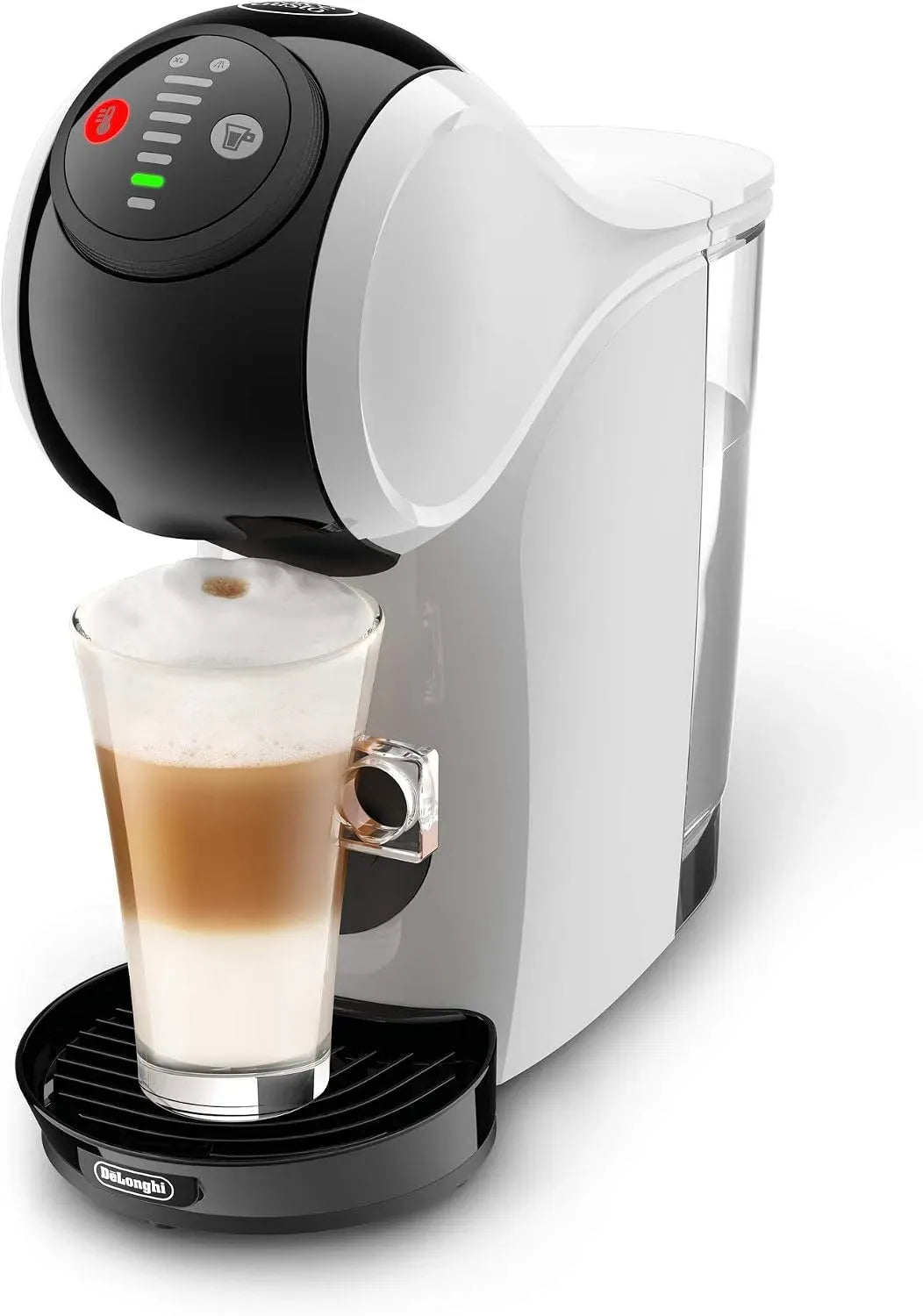 EDG225.W 0.8cl Machine à caf, machine à café électrique, grand réservoir, amovible, blanc, bois, pour expresso et autres boissons