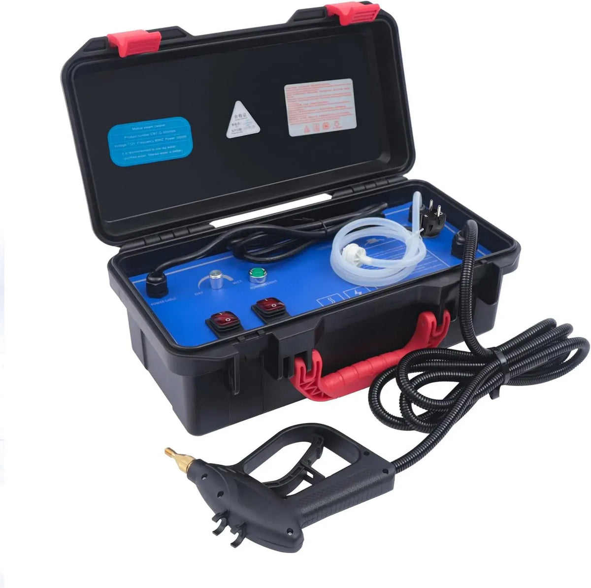 Nettoyeur vapeur, 3000 W, portable, grand réservoir, professionnel, usage sur sols, cuisine, voiture, vitres et canapé