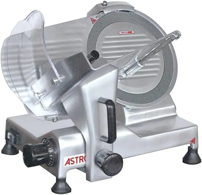 diamètre lame 250mm, 150W, Trancheuse à Jambon pour usage professionnel Lame 250 mm en Inox, épaisseur de tranche 0 à 12mm