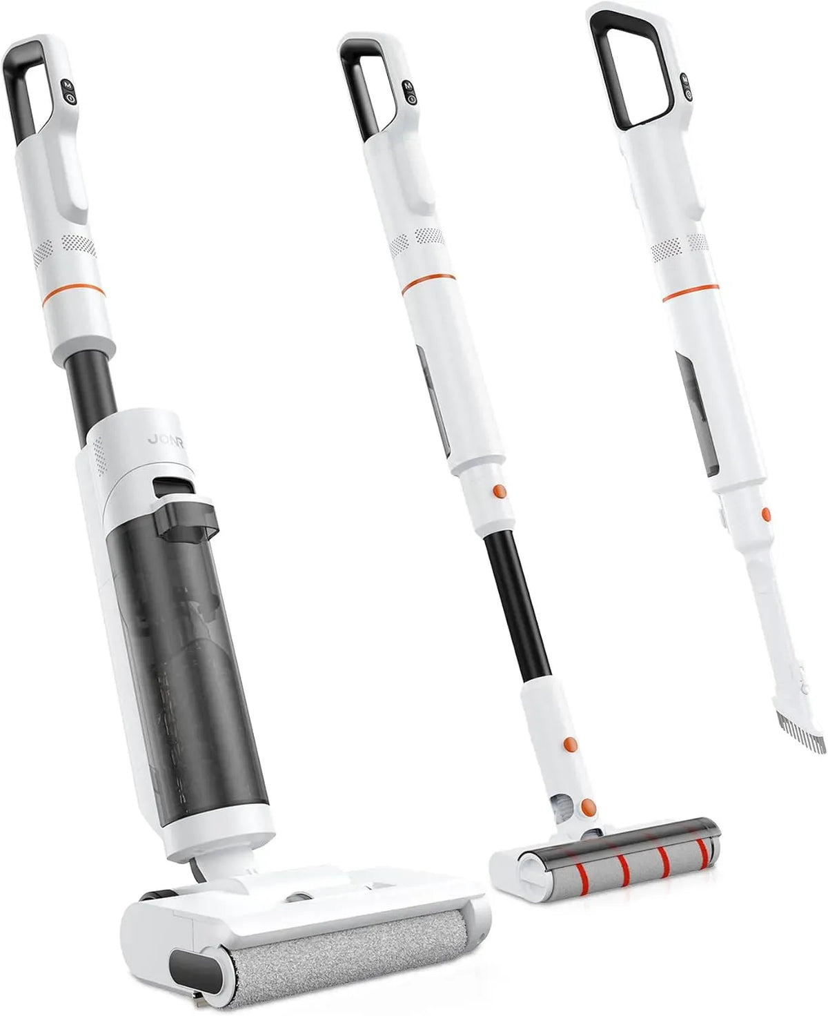 Aspirateur, JONR ED20 3-en-1, 3 brosses pour Nettoyage des sols durs