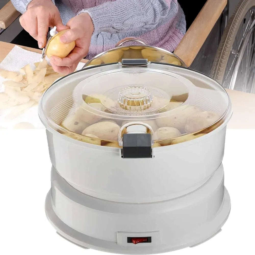 Éplucheur de pommes de terre électrique, éplucheur électrique facile à nettoyer pour pommes de terre, pour éplucheur automatique de légumes avec