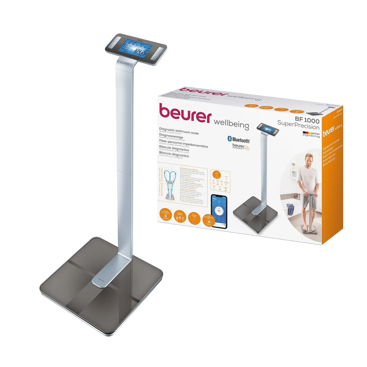 BF 1000 Balance, application, Beurer Pèse, Personne Impédancemètre Connecté