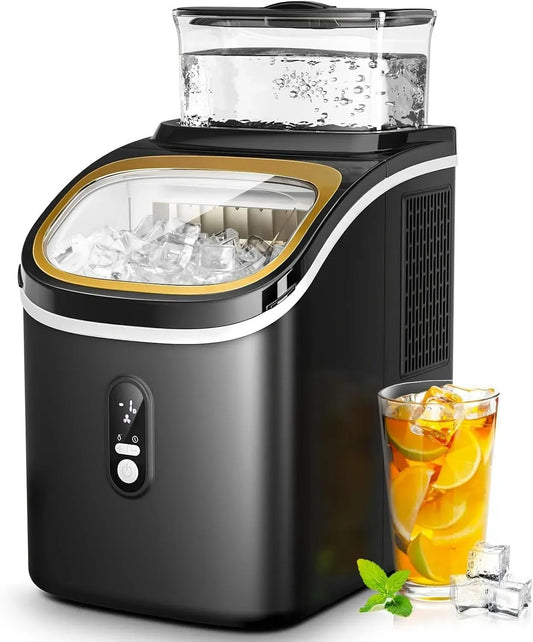 Machine à glaçons, 1,5 L, portable, minuteur, grand réservoir, écran LCD, amovible, minuterie 24 h et système de maintien au froid performant