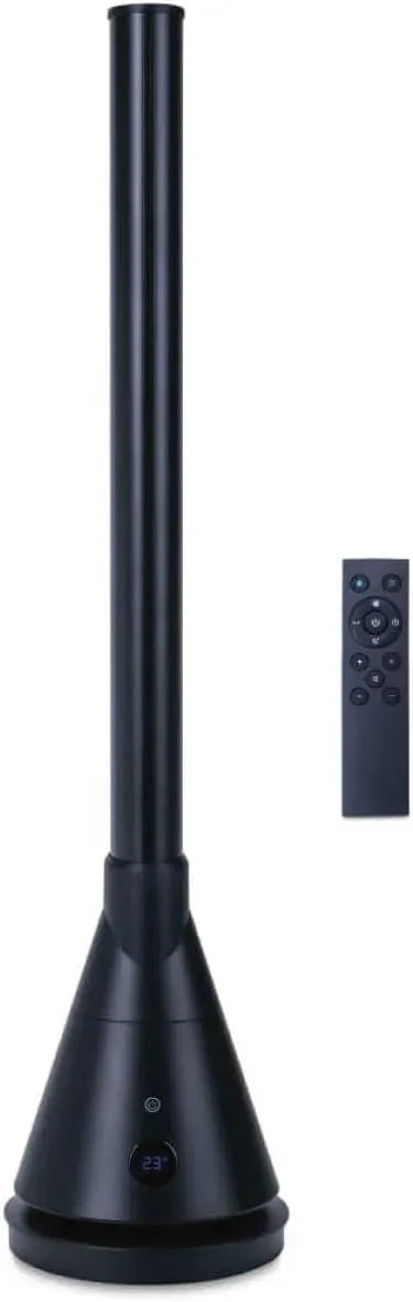 Ventilateur, 101cm, 1800 W, tactile, minuteur, thermostat, silencieux, noir, Oscillante Thermostat 9 Niveau, NEWTECK
