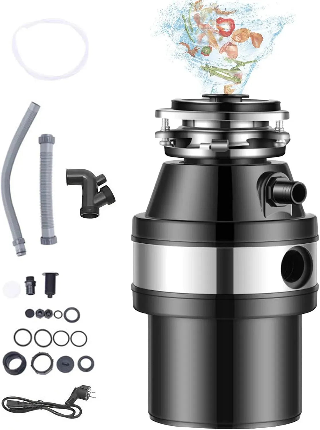 Évier de cuisine, 560 W, 3400 tr/min, Capacité de 1200 ml