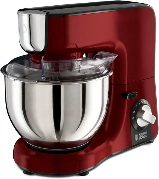 Russell Hobbs Blender, 1,5 L, acier inoxydable, rouge, 3 fouets: batteur pâtes lourdes, fouet en inox, 23480-56, 10 vitesses