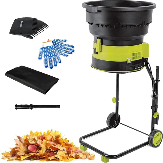 noPowercord, 2500w Broyeur à Feuilles électrique Broyeur De Compost Broyeur De Branches Hachoir à Feuilles Broyeur De Feuilles De Jardin, Diamètre De