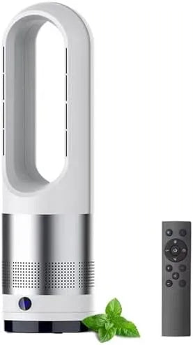 Ventilateur 2-en-1, 18 pouces, 1400 W, minuteur, oscillation, silencieux, Oscillation 80°, 8 Vitesses Minuterie 8H