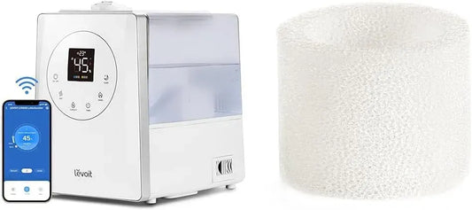 Dual150 Dual200S Humidificateur, 6 L, Wi-Fi, pour Bébé & filtres de Rechange pour humidificateur, LEVOIT