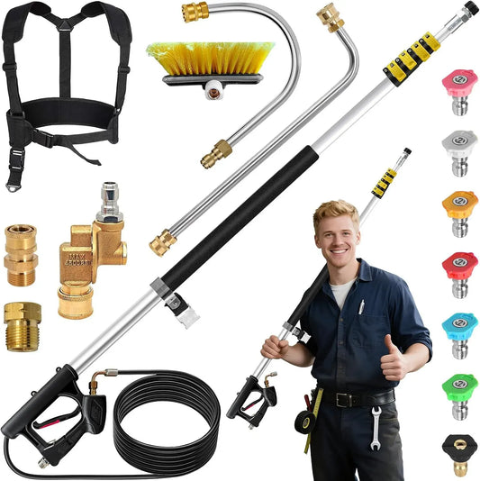 Nettoyeur haute pression, 7 embouts de buse de pulvérisation, 7,3 m