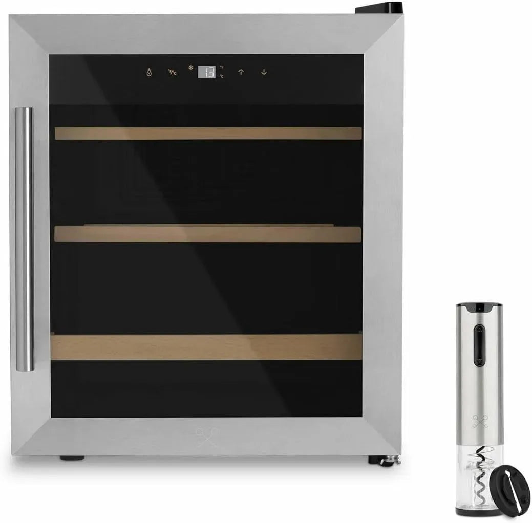 CAVC15+WOP660 cave de service et tire-bouchon électrique, petits champs