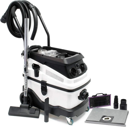 Wiltec Aspirateur, 30 L, 1600 W, appareil électrique d'aspiration, Aspirateur Eau et poussière