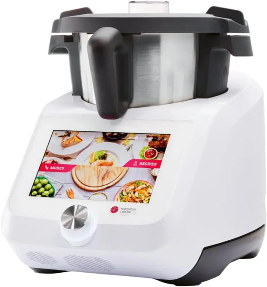 Robot de cuisine, 1200 W, FITNMORE SKMS 1200, Wi-Fi, blanc, écran 8 pouces
