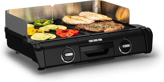 Tefal XL 2 Barbecue, Grill, 2400 W, Barbecue électrique Family Grill surfaces de cuisson