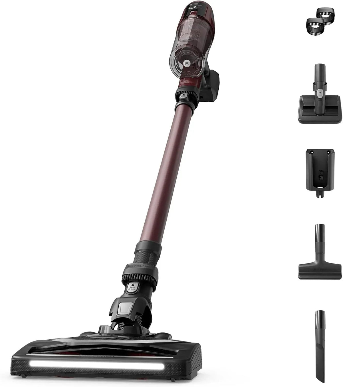 Rowenta PERT 6 4-en-1 Aspirateur, Autonomie de 0 minutes, Brosse motorisée avec LED