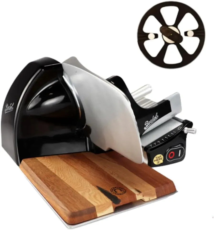 HL 200 planche, trancheuse alimentaire, noir, bois