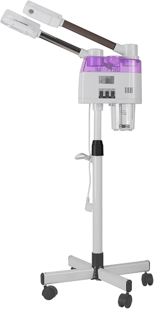 nettoyeur, 800 W, décoration de salon, vapeur, pour le visage 2 en 1 avec roues