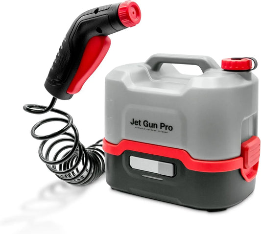 Nettoyeur haute pression, 8 L, portable, grand réservoir, Errecom JET GUN PRO, Tuyau Spiralé 3 m, Poids 2,1 kg, Réservoir d'Eau 8 L
