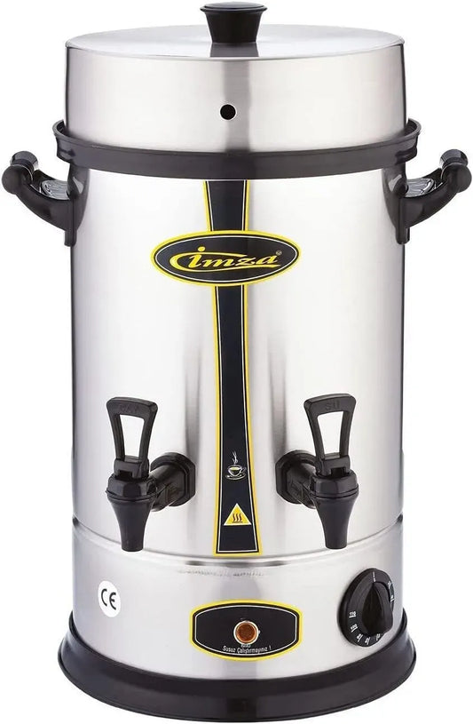 Bouilloire électrique X 35, 52 X 35 X 36 cm, 16 L, 1700 W, industriel, acier inoxydable, 160 Verres
