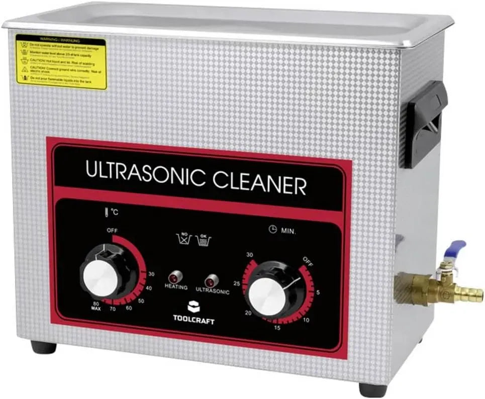 W 6 USC-650 cuve de nettoyage à ultrasons, Nettoyeur, 6.5 L, 180 W, fonction chauffante, pour Bijoux, TOOLCRAFT