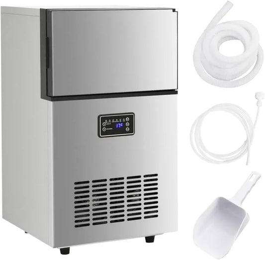 Appareil, 45 kg, argenté, Cuisine, Générique Appareil à glaçons argenté 45 kg / 24 h