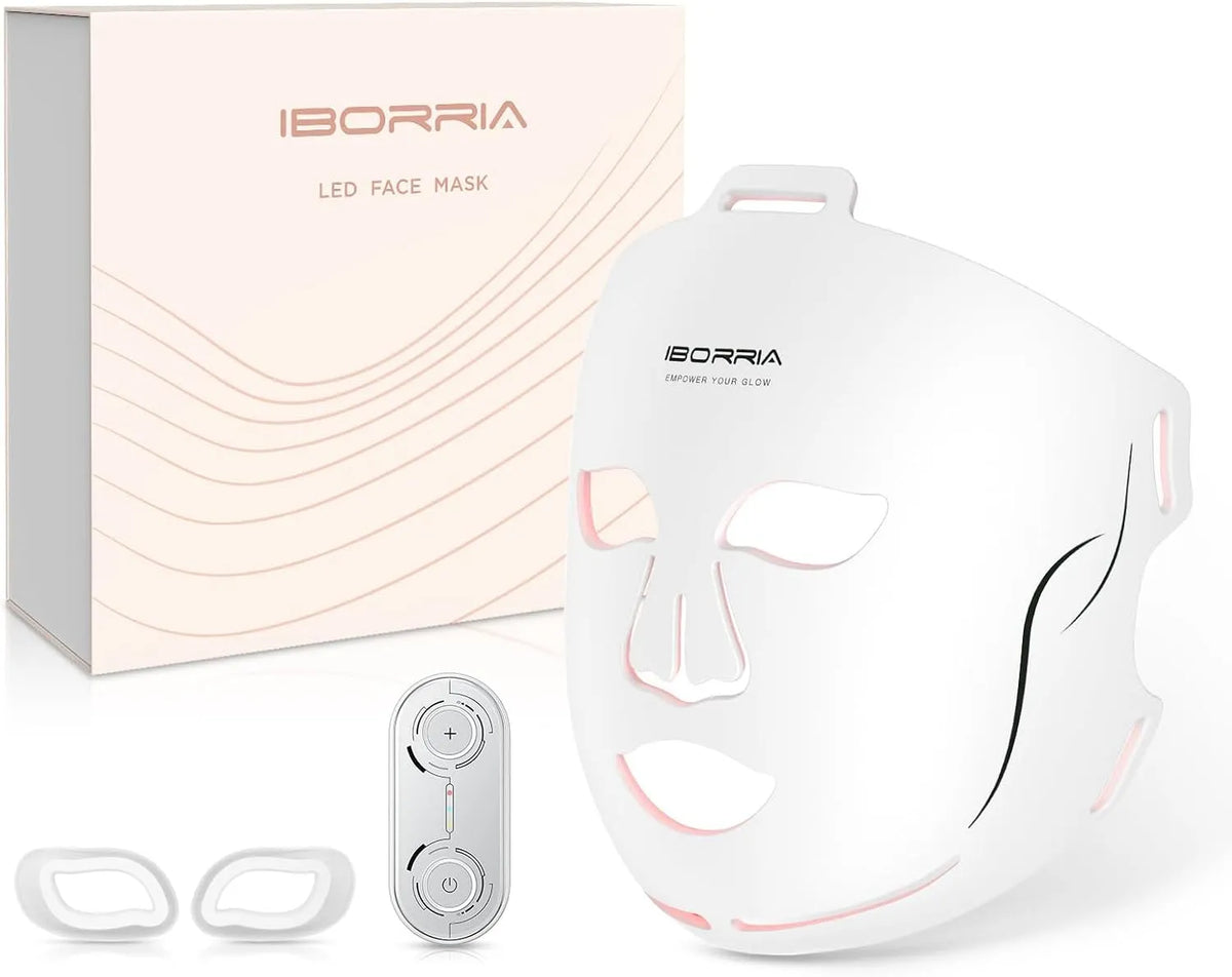 Masque Visage LED, Luminothérapie Infrarouge Proche de la Mâchoire