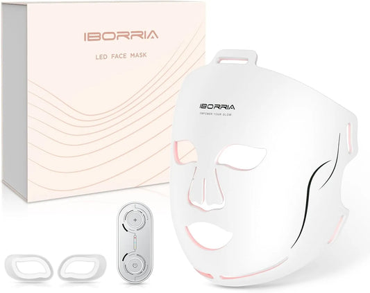 Masque Visage LED, Luminothérapie Infrarouge Proche de la Mâchoire