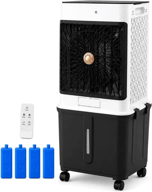 Rafraîchisseur d'air, 35 L, grand réservoir, professionnel, amovible