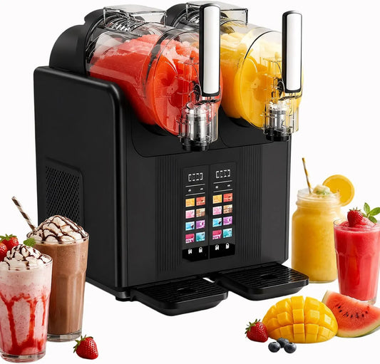 7-en-1 Machine À Granités, 2 L, 430 W, verrouillage, noir, bois, pour Granités Et Glace À L'italienne