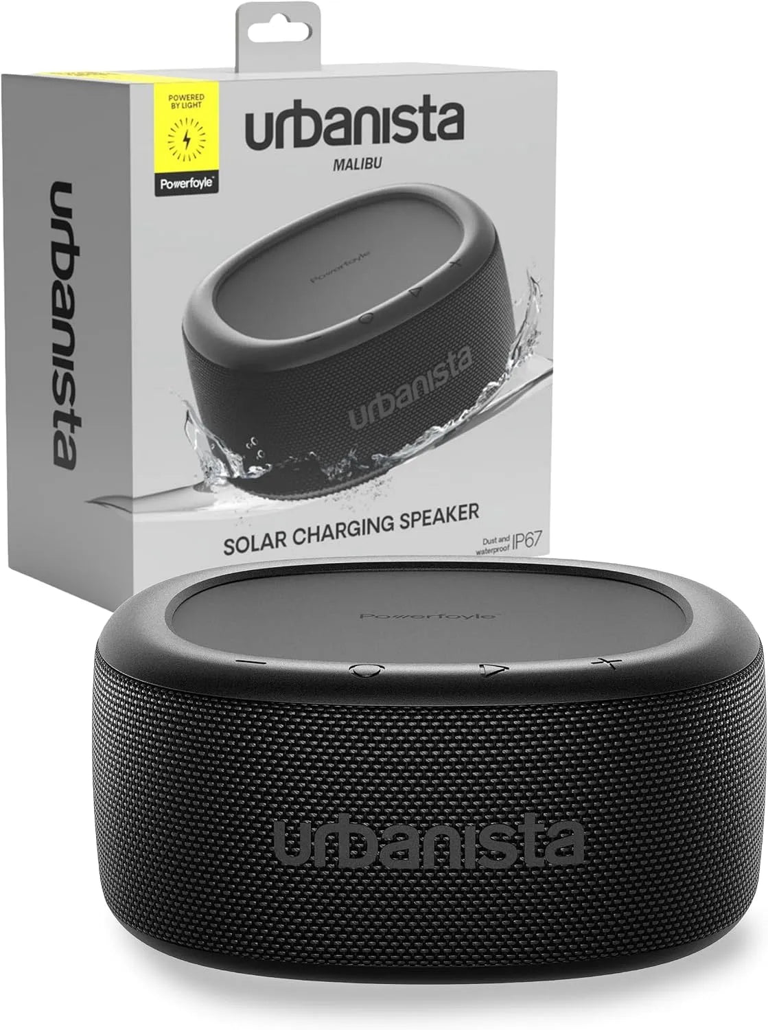 Enceinte, Portable, noir, Urbanista Malibu Enceinte Portable stéréo Noir