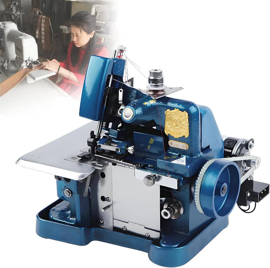 pour Tissus résistants Blue, Surjeteuse à Cadre métallique Robuste, Surjeteuse Haute Vitesse 250 W, Surjeteuse Industrielle 3000 Points