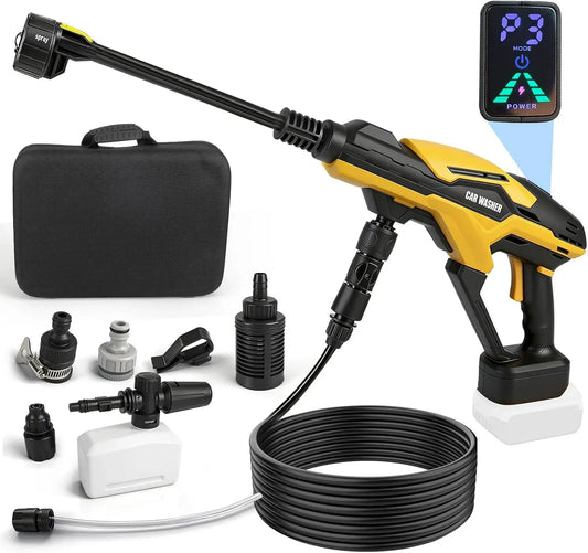 DeWalt V 20 Nettoyeur haute pression, 18 V, portable, tactile, pompe à eau améliorée à 3 pistons, 68 bar, écran tactile