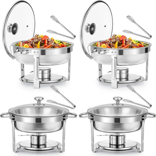 Chauffe-plats de buffet, 5,5 L, WILPREP, acier inoxydable