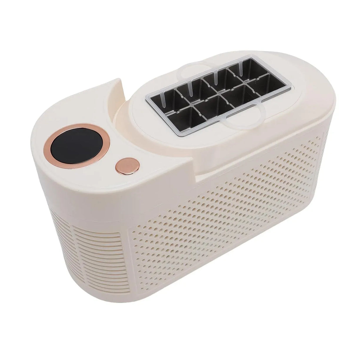 Machine à glaçons, 120 W, portable, Glaçons Creux Prêts en 10 Min, Corps Compact en ABS et Aluminium, Appareil Automatique Portable, 8,5x3,7x5 po
