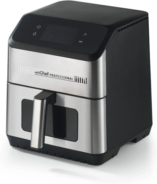Friteuse à air chaud, 7 L, WIFRY-CHEF, friteuse électrique sans huile, Friteuse Air Fryer 7l Connectée +170 Recettes Incluses