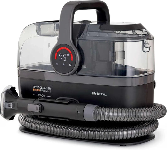 Nettoyeur vapeur 5in1, 1800 W, Ariete 2484 Spot Cleaner Steam PRO, 3 Modes de Nettoyage
