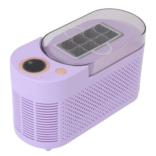 Machine à glaçons, portable, camping, Glace Rapide en 10 à 15 Minutes, Matériaux ABS+SUS sûrs, Compact pour les Voyages/camping, Prise UE