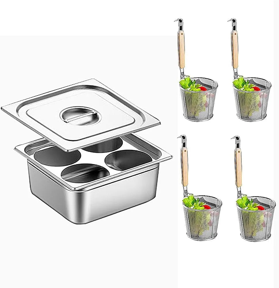 panier-filtre, vapeur, restaurant, acier inoxydable, cuisine domestique