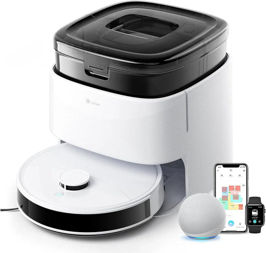 Lefant 220min Robot aspirateur, Double Serpillière Rotative 200 TR/Min, 30 réglages de Niveau d'eau, Évitement d'obstacles PSD