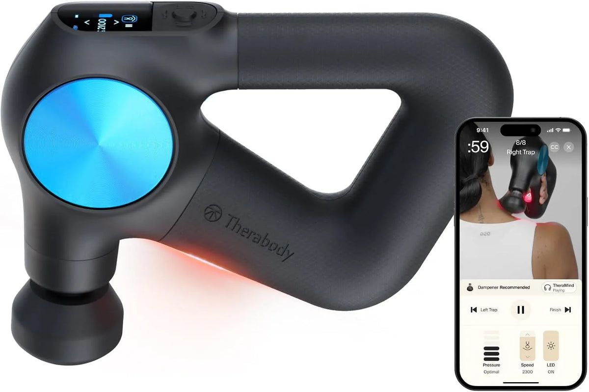 portable, appareil de massage musculaire, Bluetooth, noir, pour soulager la douleur