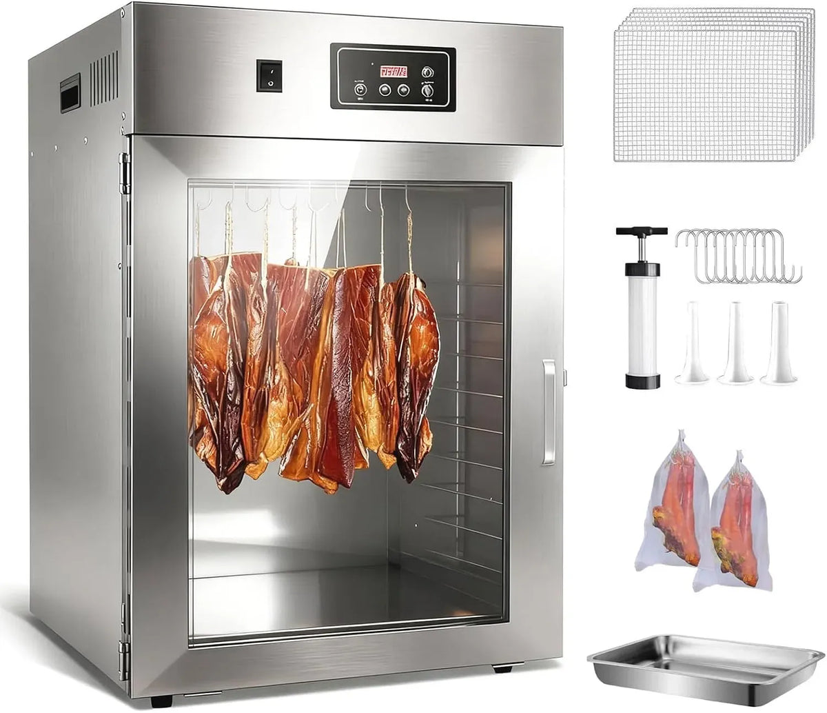 24H déshydrateur alimentaire, Armoire, 800 W, 30 à 90 °C, minuteur, pour Viande, Séchoir