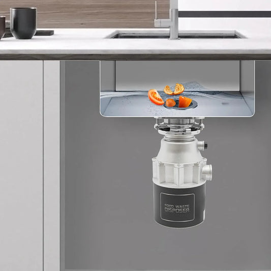 Évier de cuisine, 1000 ml, Hachoir d'évier de cuisine 3600 tr/min 1000 ml avec marteau de broyage anti-obstruction à 360 °